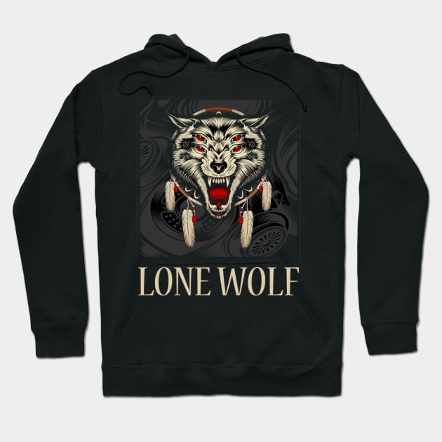 Lone Wolf Hoodie by black8elise